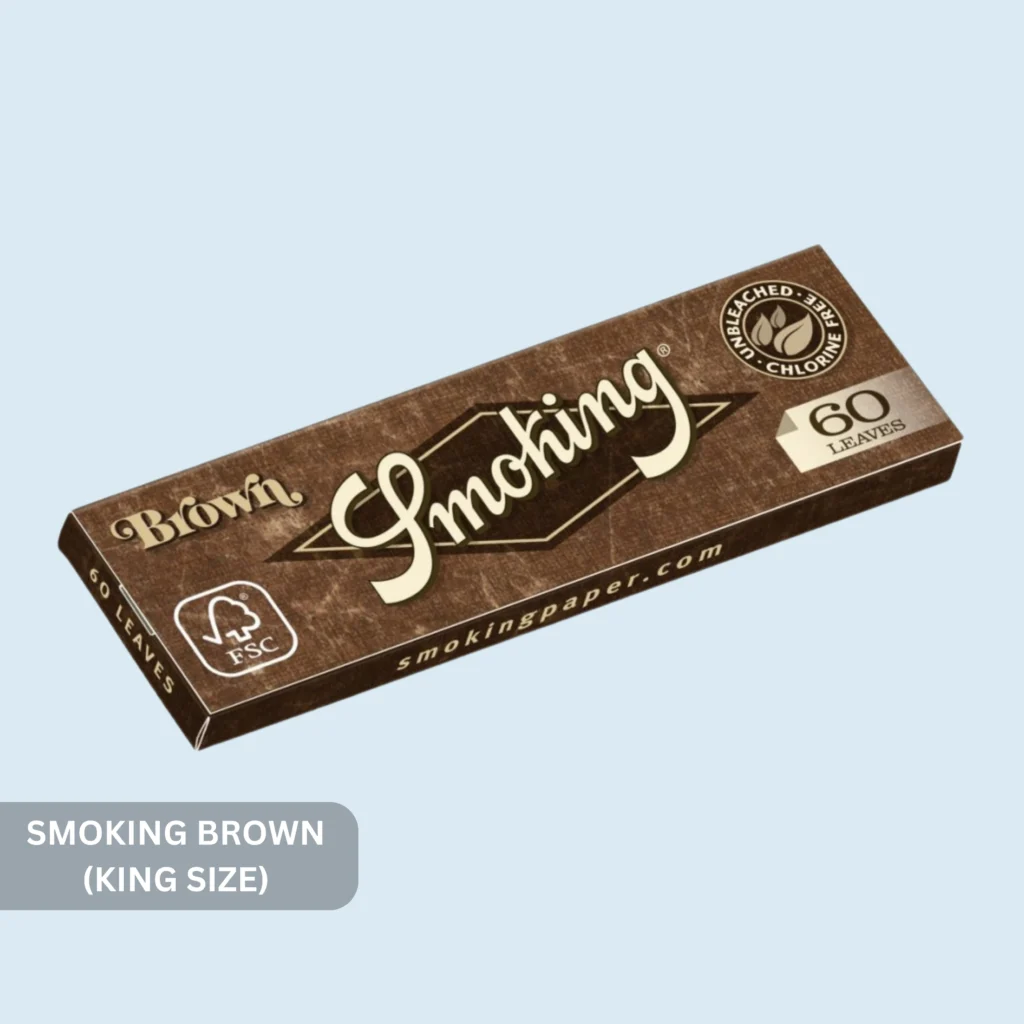smoking brown rolling paper