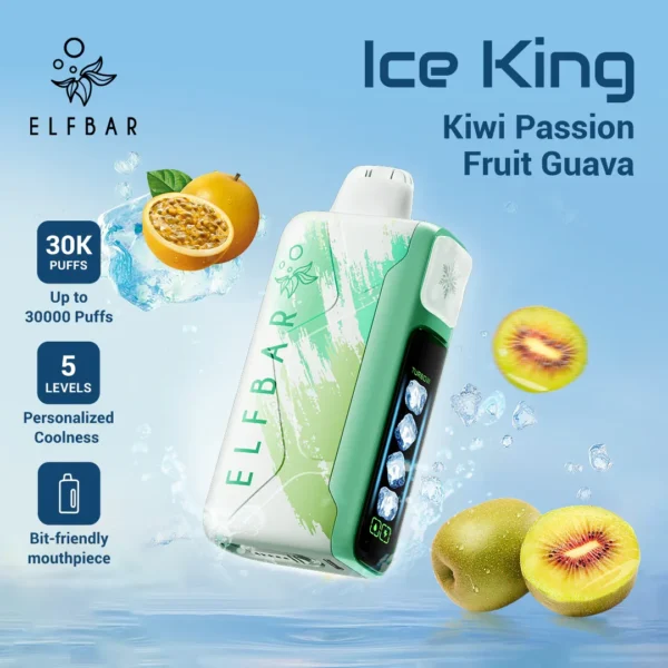 Elfbar Ice King 30K Puff – Kiwi Passion Fruit Guava