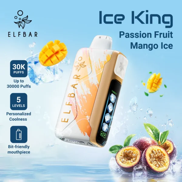 Elfbar Ice King 30K Puff – Passion Fruit Mango Ice