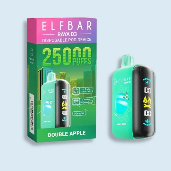 Elfbar Raya D-3 25K Puff – Double Apple